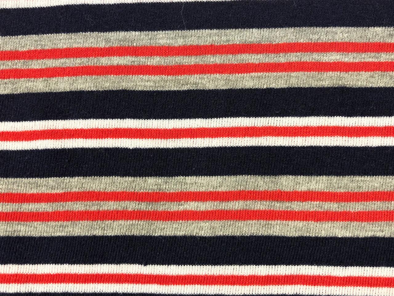 Striped plain knit 15E61